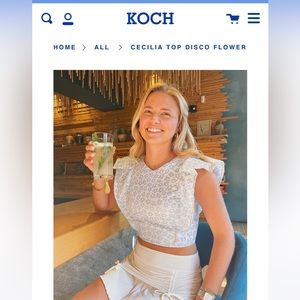 Koch Cecilia Disco Flower Top